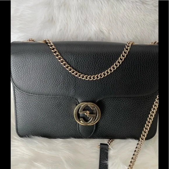 💯% Authentic Gucci Shoulder Leather Bag - Picture 3 of 13